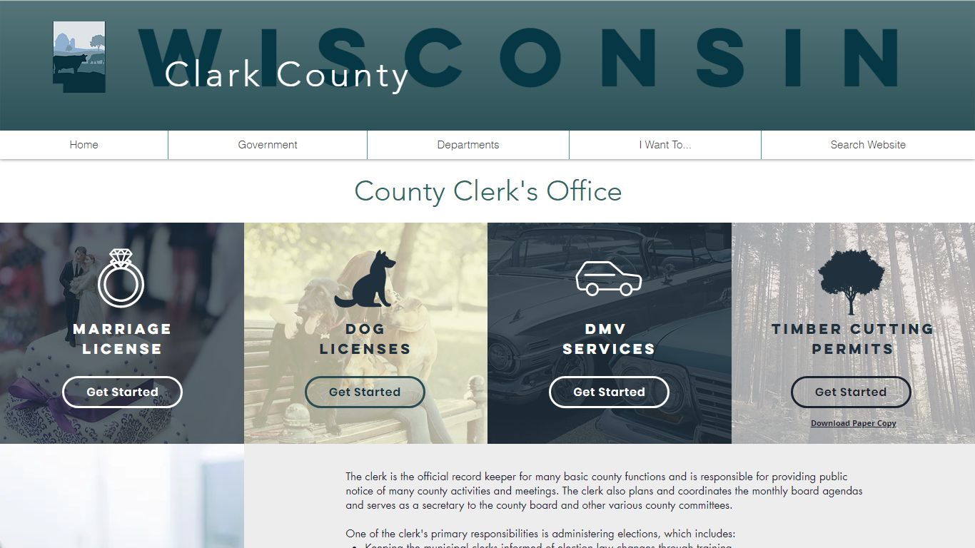 Clerk's Office | Clark County WI